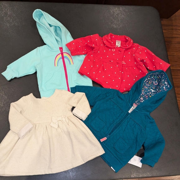 Carter's 4 PC Lot Jackets & Dress Sz 3 Months - Picture 1 of 3